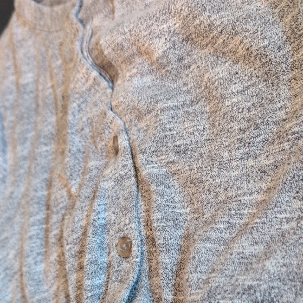LOFT Gray Casual V-Neck Dolman Sleeve Dress - Picture 7 of 7